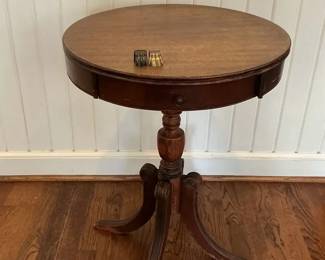 Wooden Circular Side Table