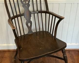 Dark Wood Windsor Armchair