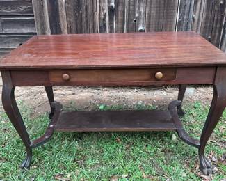 Wooden Table With Drawer