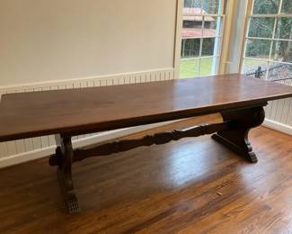 Carved Italian RenaissanceStyle Dining Table