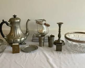 Crystal German Pewter Decor