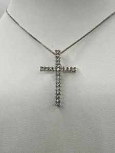 Sterling Silver Cross Pendant Necklace With Chain | Total Weight 2.4 grams