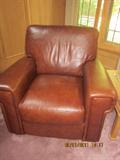 Leather Chair, matching ottoman sold seperatly.