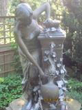 Large copper fountain, Jennie Fountain. Moreau fountain from Paris, early 20th century.