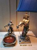 Art Deco, Pirate lamp and dish
