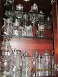 Large Collection of clear glass\crystal beer stiens. Sold as a group. Must by all.