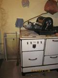 Vintage stove, antique printing press??