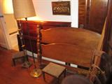 Maple bedframe, mahogany bedframe