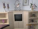 Built in cabinet not for sale, items on and in cabinet for sale.