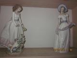 Lladro's, many large sizes and a few small.