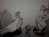 Lladro's, many large sizes and a few small.