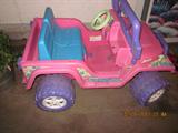 Battery operated girls car.