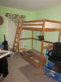 Pine loft bed