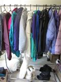 Ski wear, winter wear, coats, jackets, boots, and pants