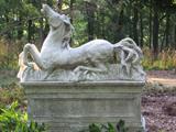 Large Horse Sculpture, base and pedastal.