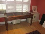 Leather top desk