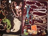 Costume Jewelry, 14 jewelry cases full . Bracelets, Necklaces, Earings