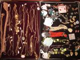 Costume Jewelry, 14 jewelry cases full . Bracelets, Necklaces, Earings