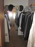Many closets of clothes, mens L, womens M.