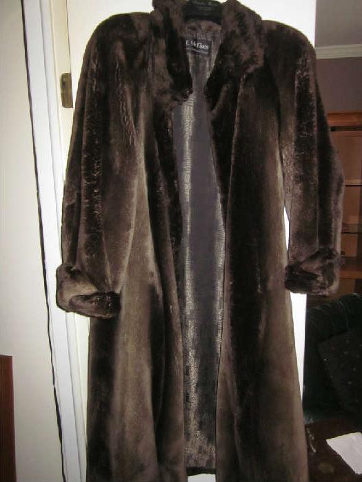 Sheared Beaver coat, size 10 - 12