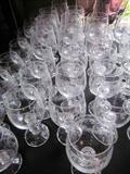 Crystal etched stem ware