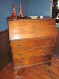 Drop front desk, writing desk