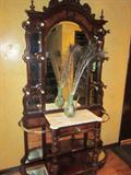 Antique hall tree