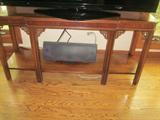 Oriental influence sofa table, console table