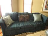 Dark Green sofa, matching dark green love seat