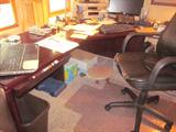 Custom designed office furniture, matching
