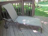 Lounge chair, matches patio table and chair.