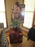 Foot stool, art easel, wall art