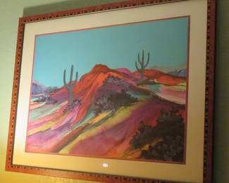 Desert landscape print by Ann Hart Davis
