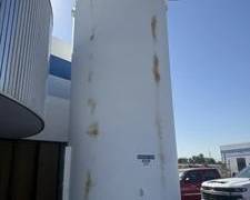 (Volume 70,000lbs of High-Density Polyethylene) Dry Material (Resin) Silo, Vacuum Pump, and Filter.