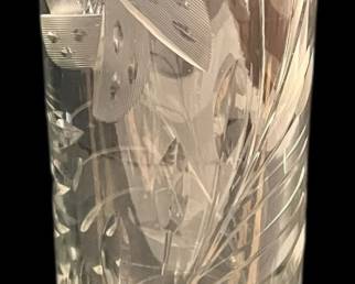 Antique American Brilliant 12 Vase