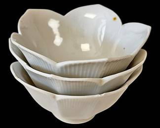 Vintage Porcelain Lotus Bowls