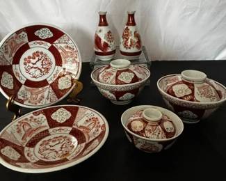Japanese Imari Porcelain Set