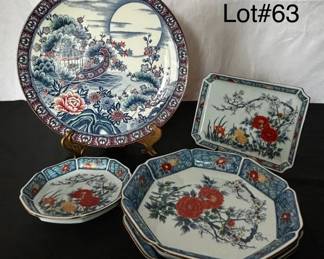 Japanese octagonal serving dishes