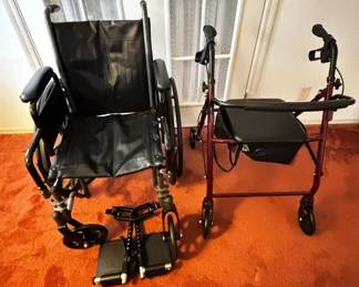 Folding wheelchair Walker