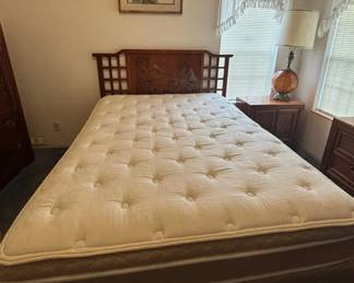 Bed With Mattress Night Stand