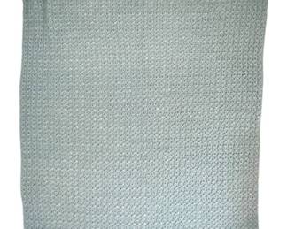 Cozy Teal HandCrocheted Afghan Throw 78x44