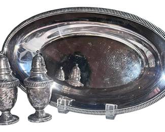 Fisher Sterling SP Shakers Tray Set