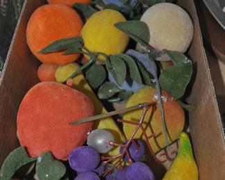 Vintage Flocked Fruit