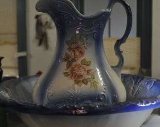 Vintage Pitcher and Bowl