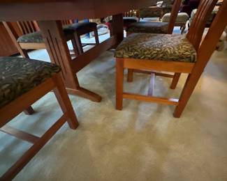 Dining table & chairs - under the table view