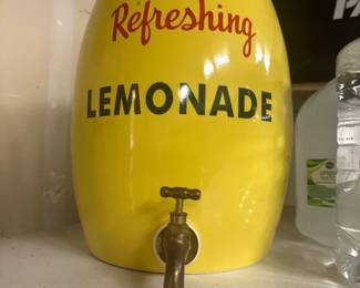 Vintage lemonade container