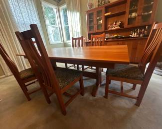 Extendable cherry McKinnon dining table