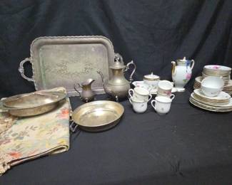 CT350Mystery Lot China And Silver Plated Items
