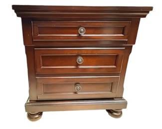 Two Drawer Wooden Night Stand