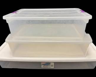 Three Long Sterilite Containers